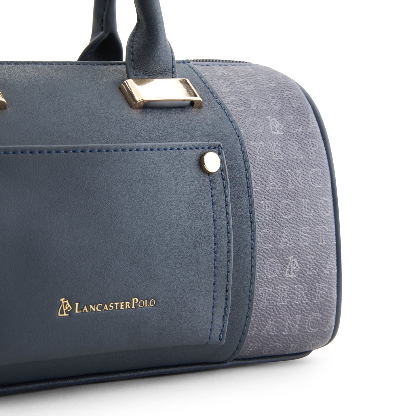 Cortney Monogram Barrel Top-Handle Bag