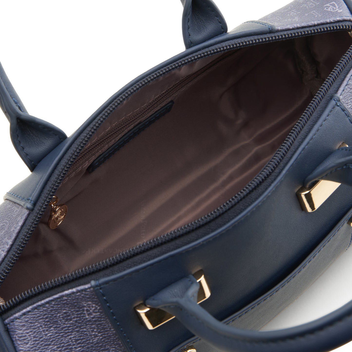 Cortney Monogram Barrel Top-Handle Bag