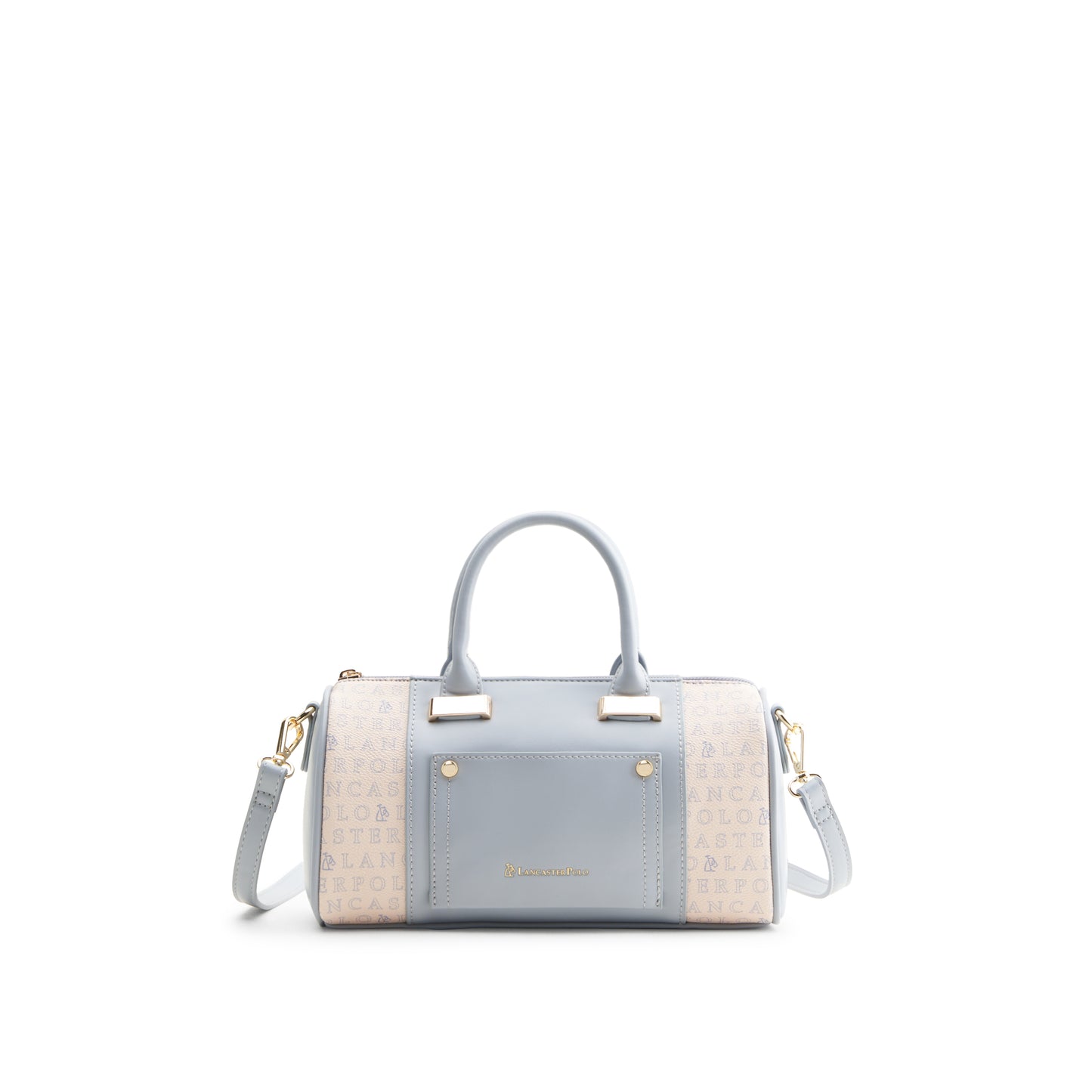 Cortney Monogram Barrel Top-Handle Bag