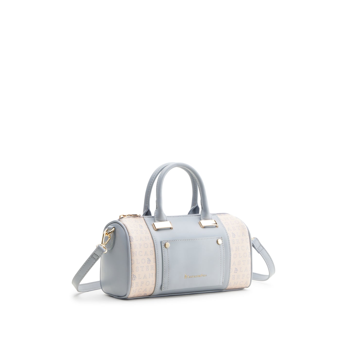 Cortney Monogram Barrel Top-Handle Bag