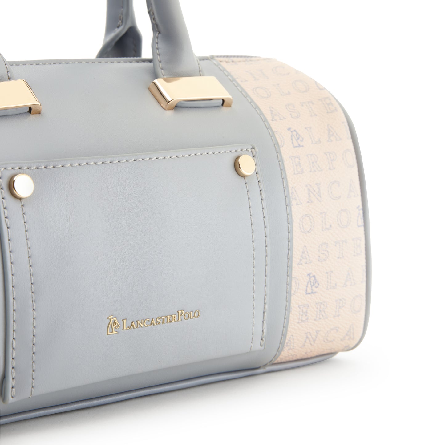 Cortney Monogram Barrel Top-Handle Bag