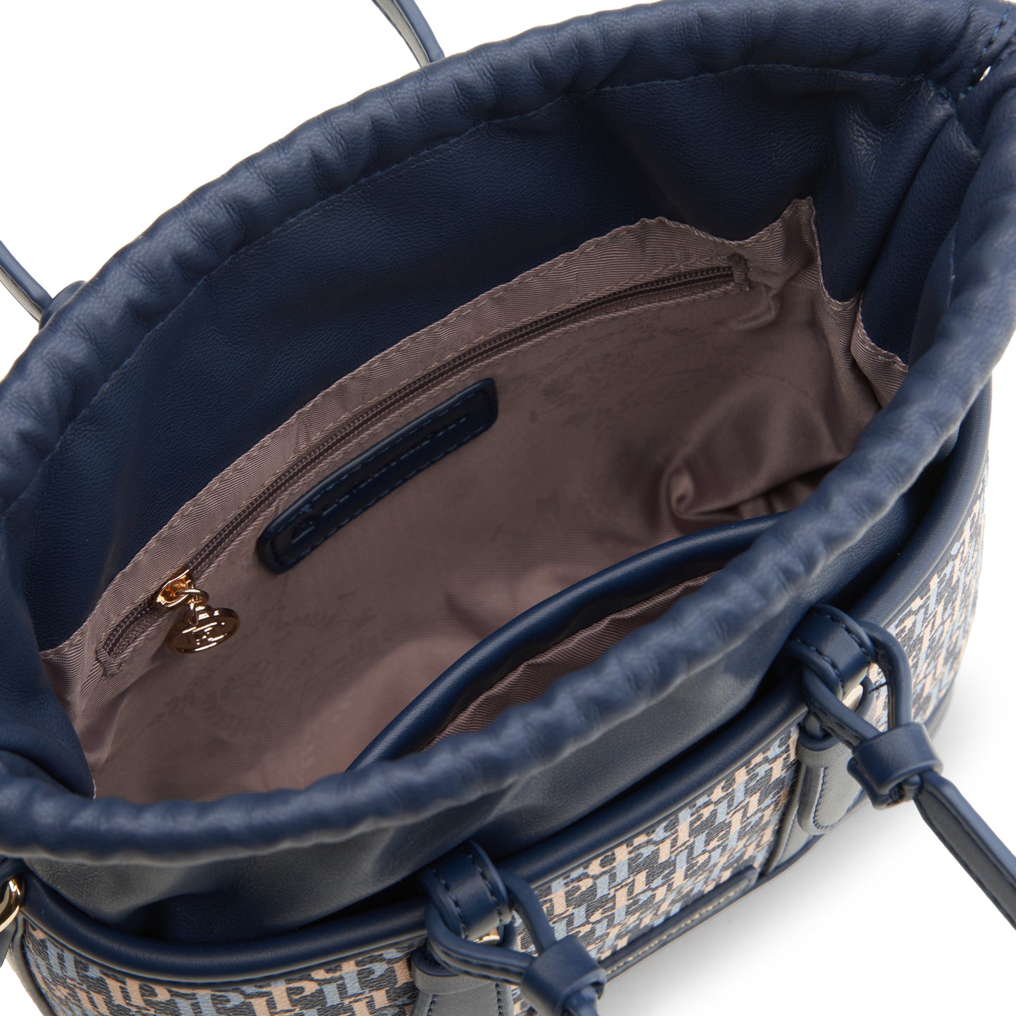 Sienna Monogram Drawstring Handbag