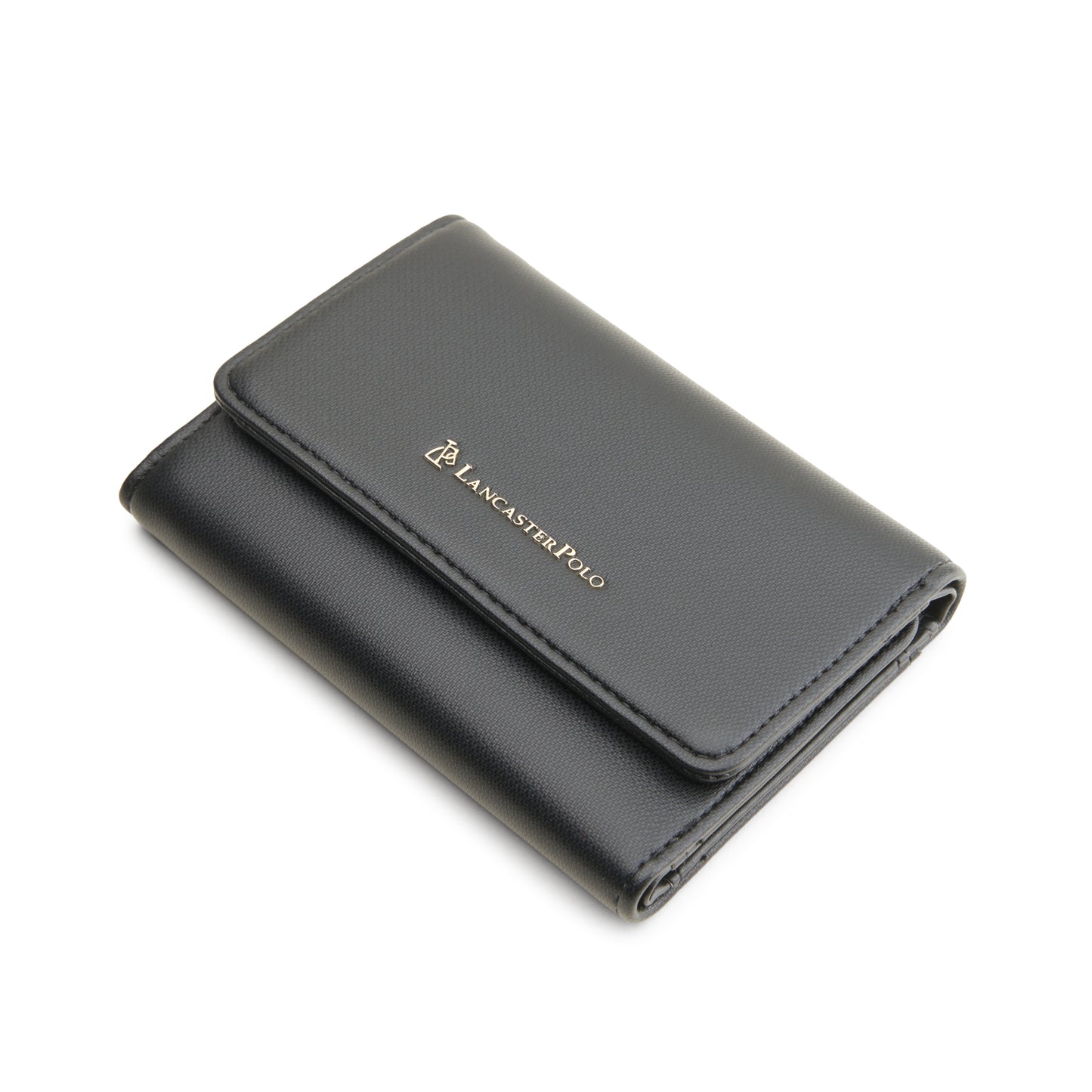 Cortney Monogram Front Flap Short Wallet