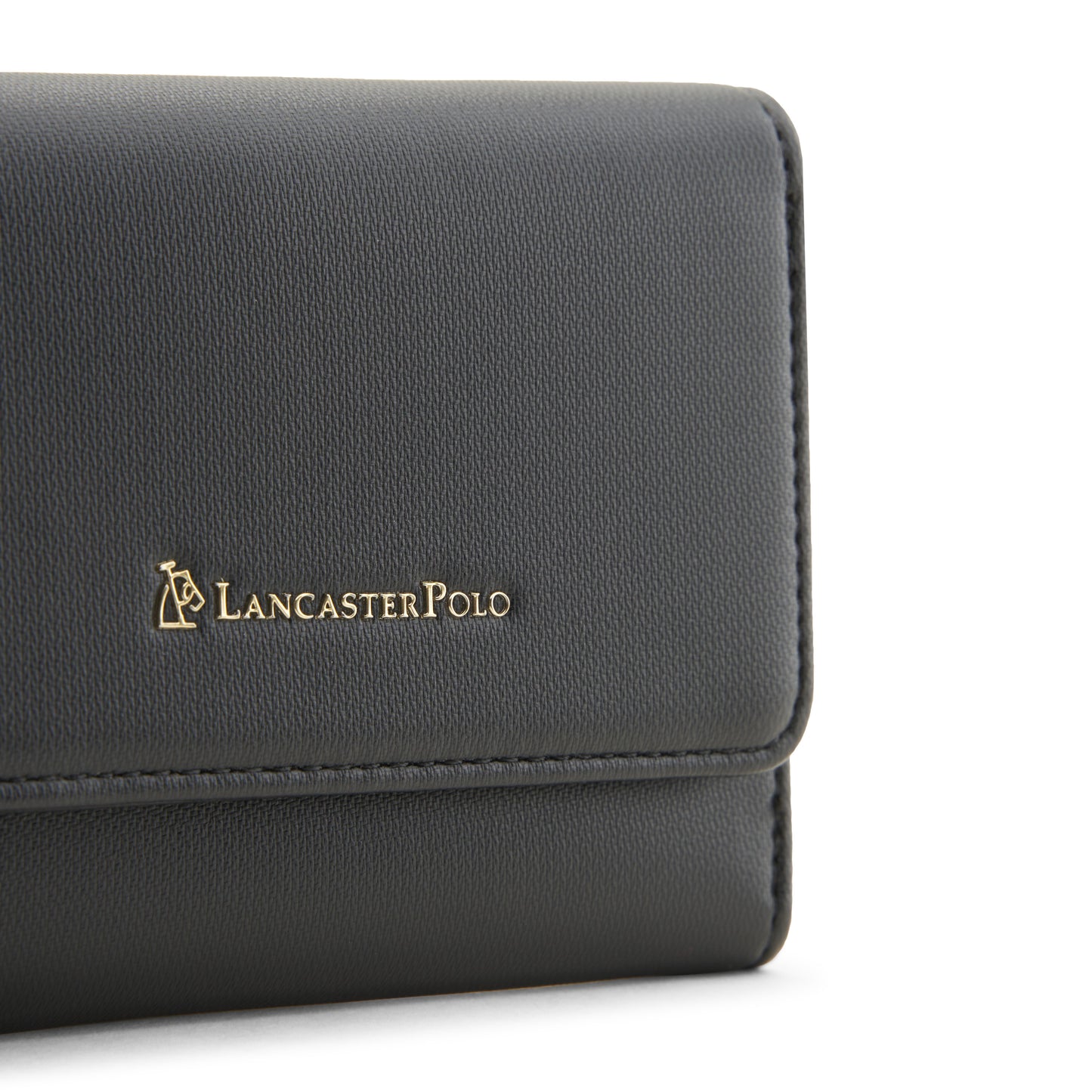 Cortney Monogram Front Flap Short Wallet