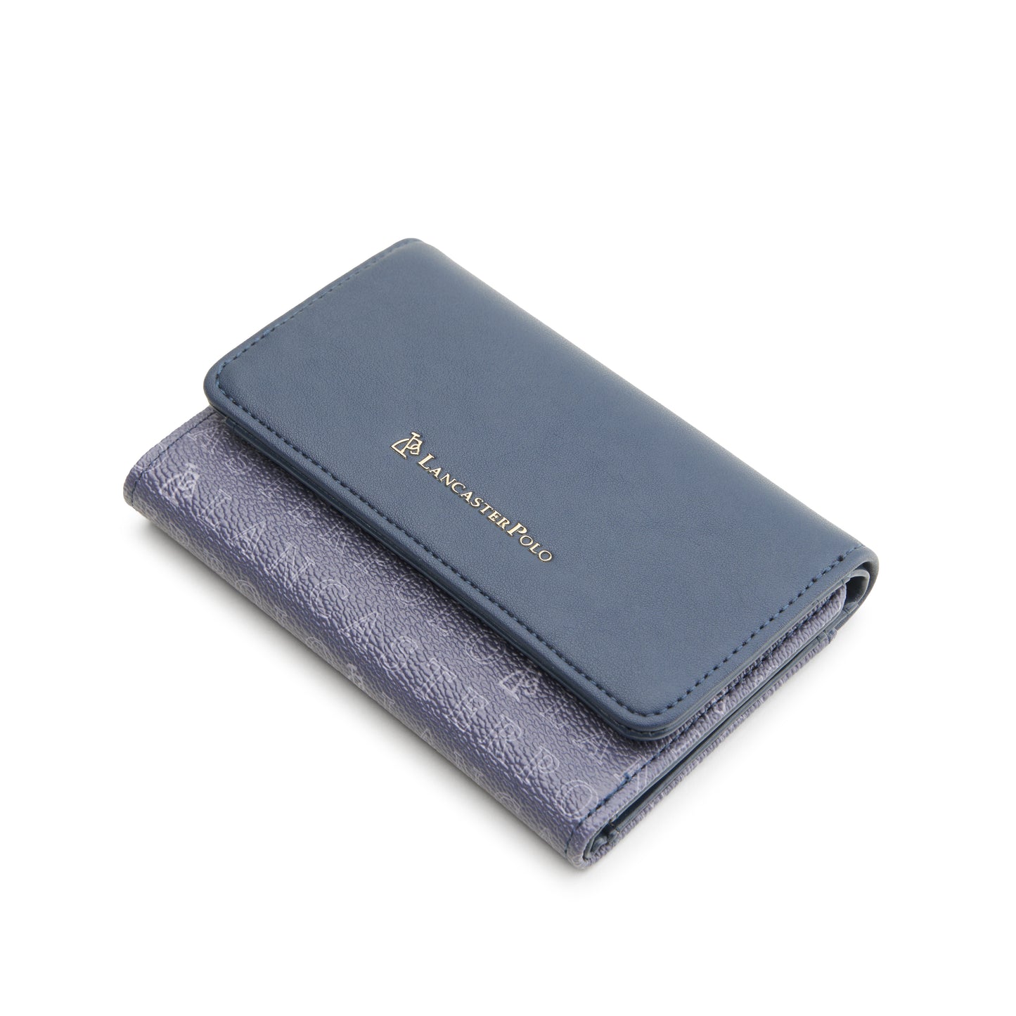Cortney Monogram Front Flap Short Wallet