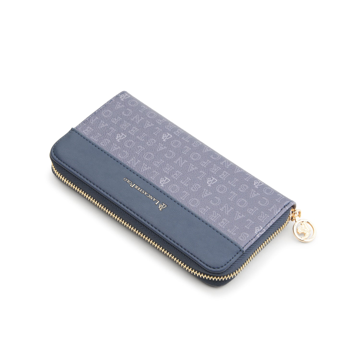 Cortney Monogram Zip Long Wallet