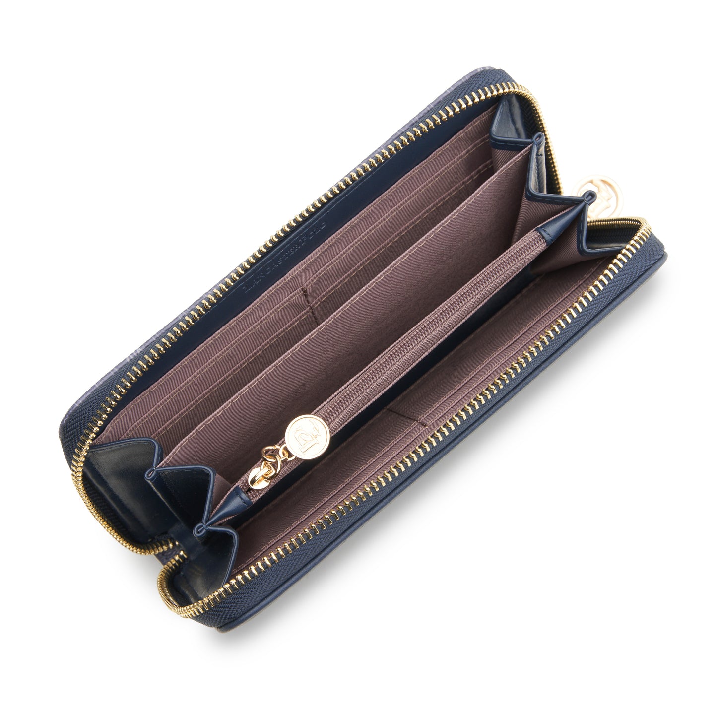 Cortney Monogram Zip Long Wallet