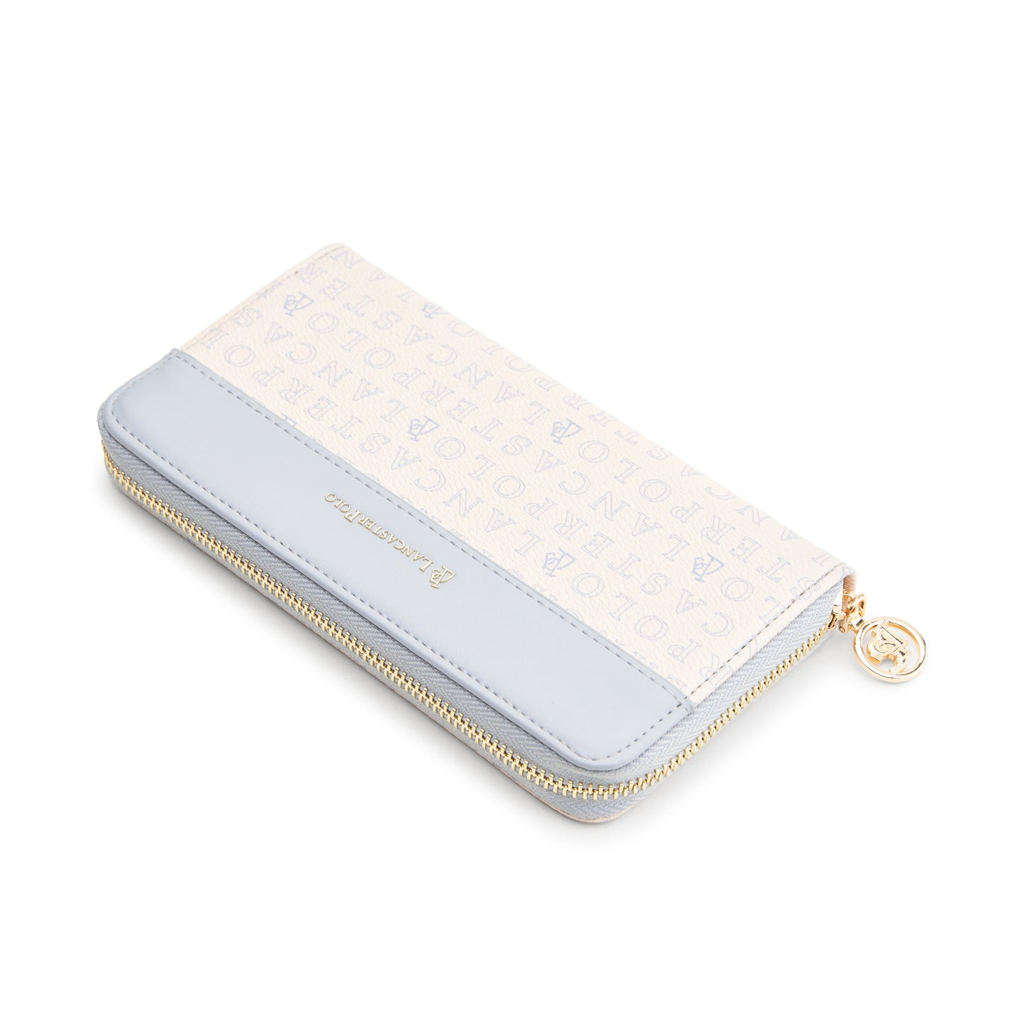 Cortney Monogram Zip Long Wallet