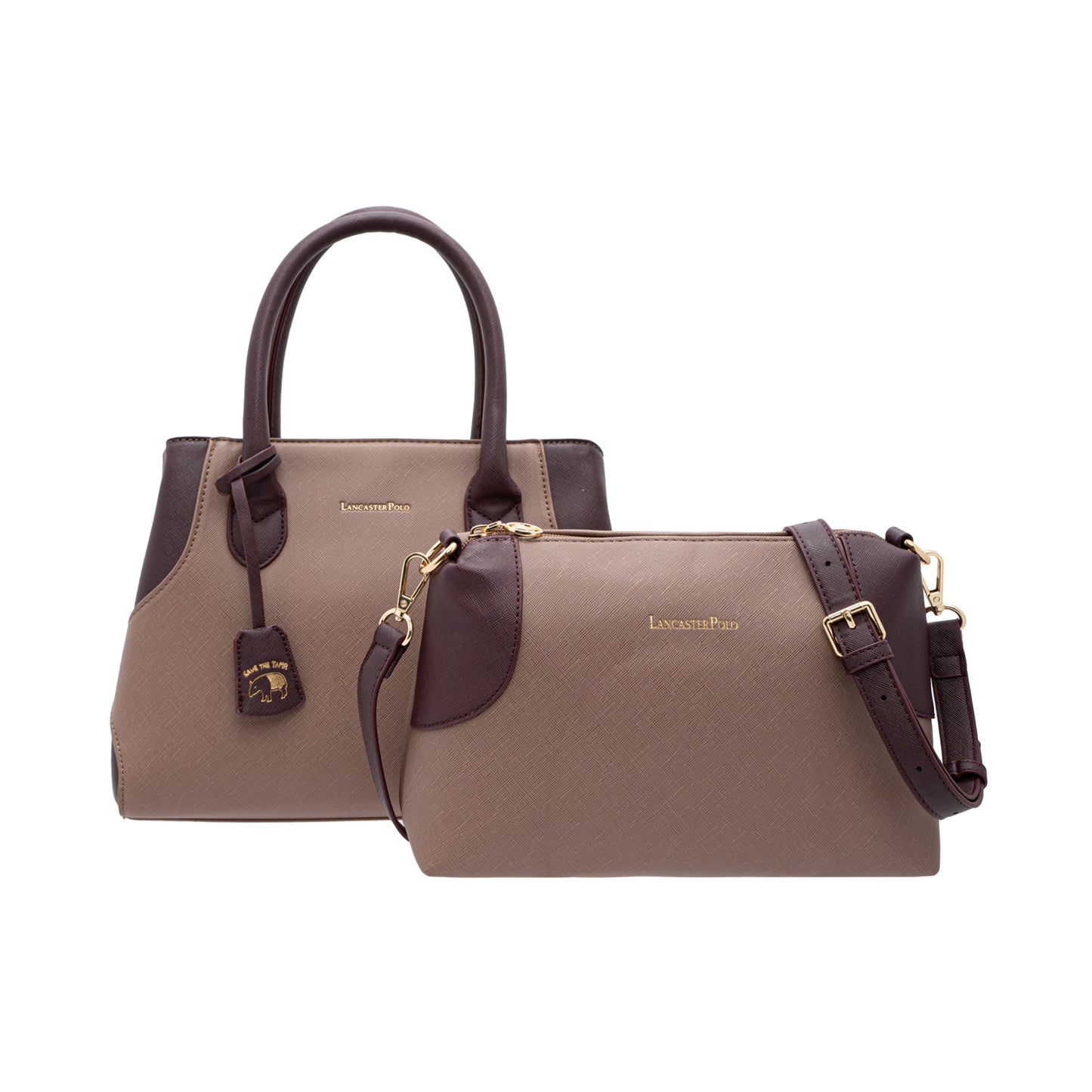 Lancaster Polo x Save The Tapir Indicus Handbag set