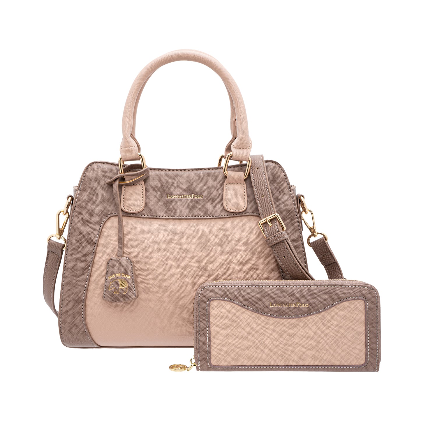 Lancaster Polo x Save The Tapir Malayan Handbag set