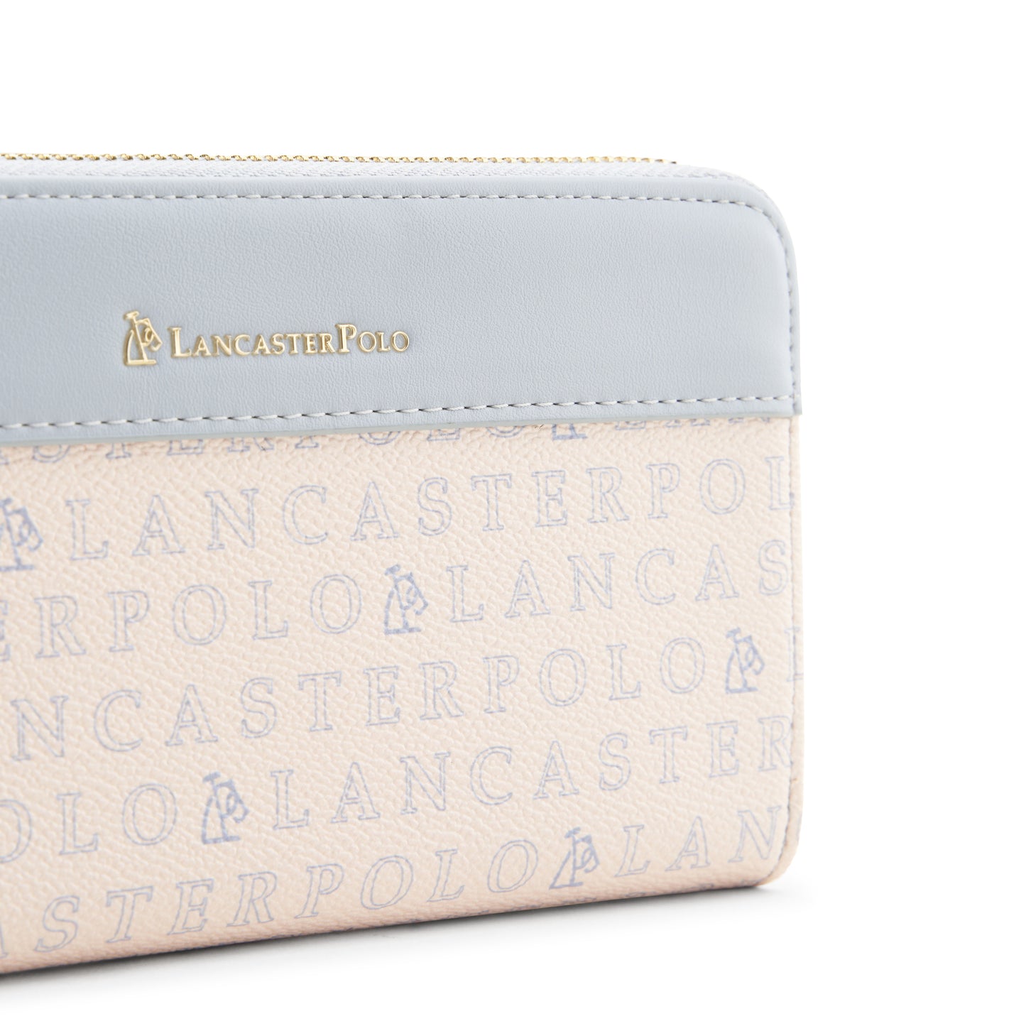 Cortney Monogram Zip Long Wallet